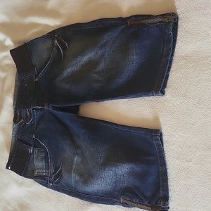 Women denim bermudas